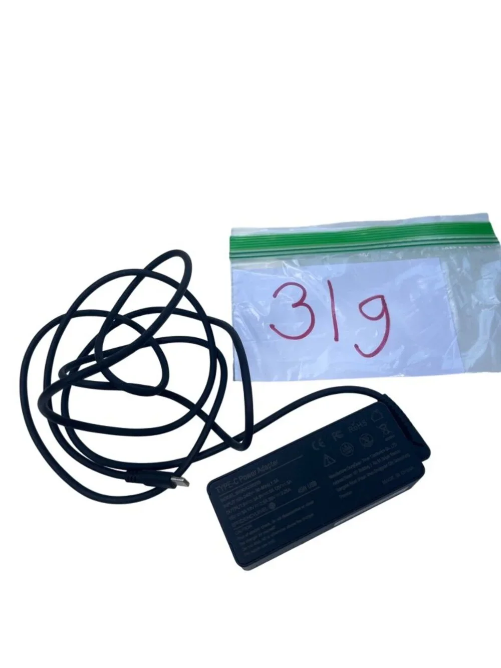45W USB-C Power Adapter Model SK90A200225 Input 100-240V Output 5V-20V Black